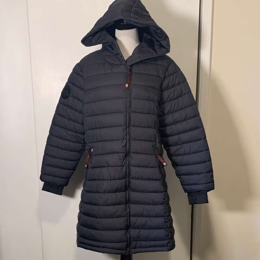 Canada Weathergear Black Hooded Puffer Parka Size‎ 1X